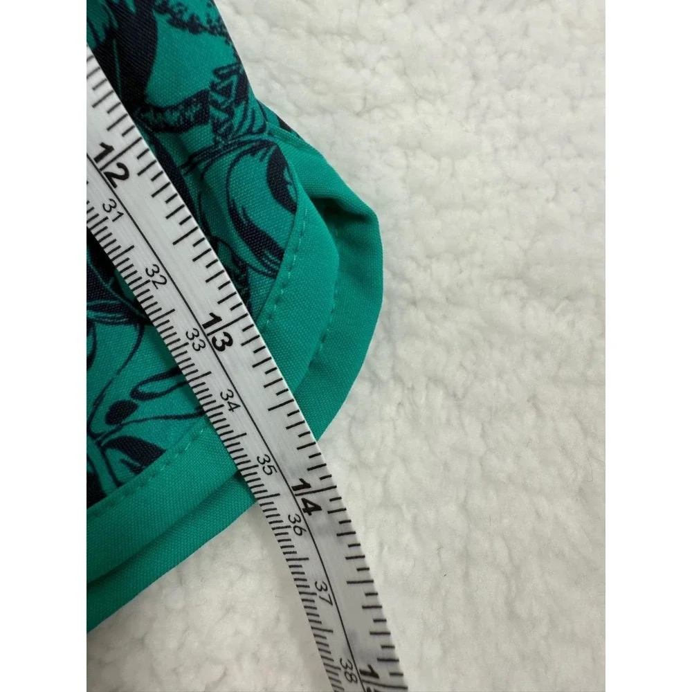 Columbia Green Black Tropical Print Drawstring Waist Casual Swim‎ Trunks Large